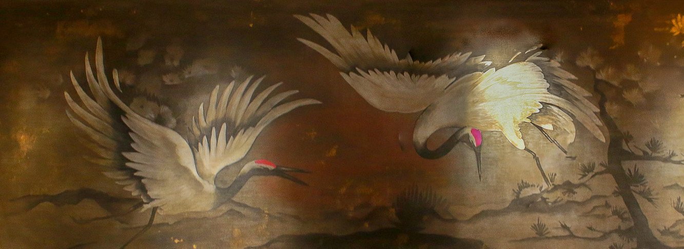 Hand-painted mural in ‘The Pavilion’